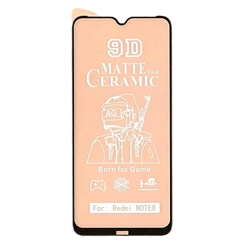 محافظ مات تمام صفحه ۹D سرامیک (نانو و نشکن) Redmi Note 8 